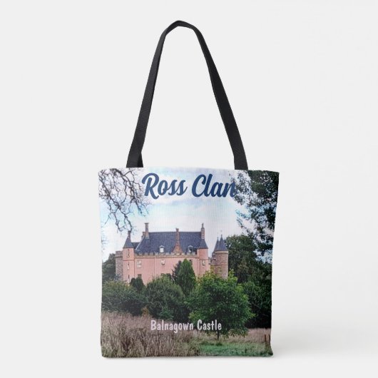 Scottish Ross Clan Balnagown Castle Canvas tas (Achterkant)