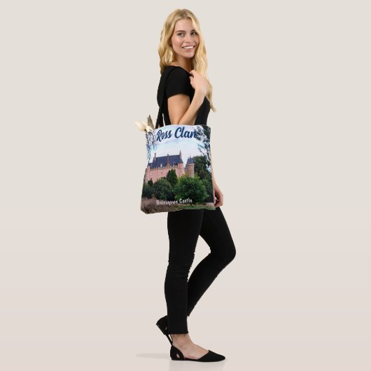 Scottish Ross Clan Balnagown Castle Canvas tas (Op model)