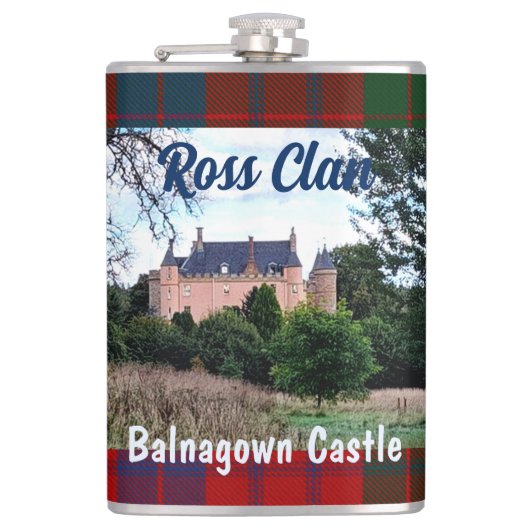 Scottish Ross Clan Balnagown Castle Heupfles (Voorkant)