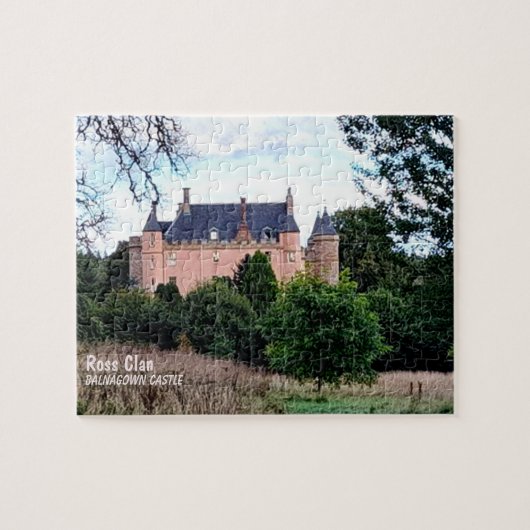 Scottish Ross Clan Balnagown Castle Jigzaag Puzzle Legpuzzel (Horizontaal)