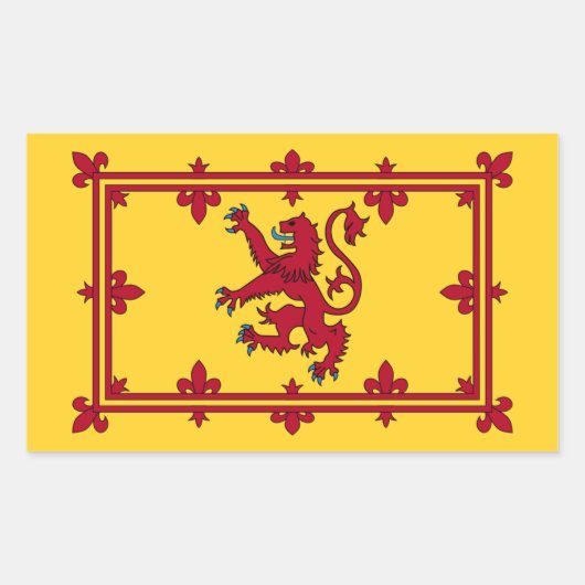 Scottish Royal Banner, Schotland Rechthoekige Sticker (Voorkant)