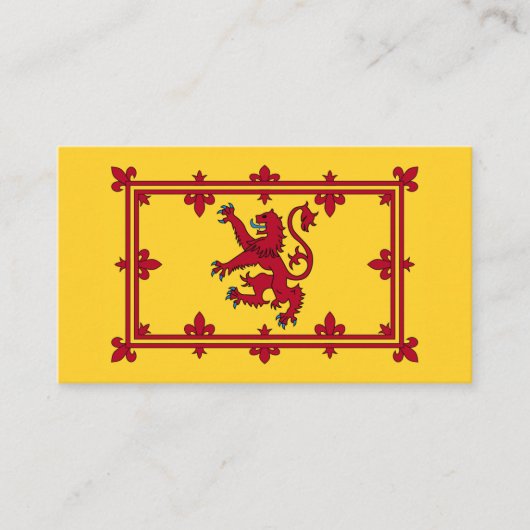Scottish Royal Banner, Schotland Visitekaartje (Voorkant)