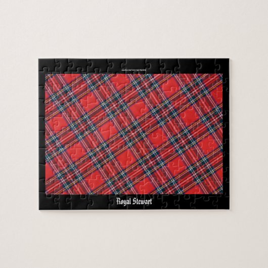 Scottish Royal Stewart Clan Tartan Jigzaag Puzzle Legpuzzel (Horizontaal)