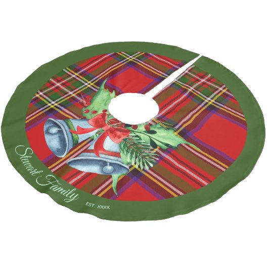 Scottish Royal Stewart Tartan Kerstmis Skirt Kerstboom Rok (Gekanteld)