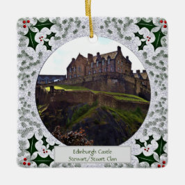 Scottish Royal Stuart Clan Edinburgh Castle Xmas Keramisch Ornament