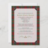 Scottish Royal Stuart Tartan Family Reunion Kaart (Voorkant)