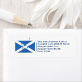 Scottish | Salt | Scotland Flag Etiket (Insitu)