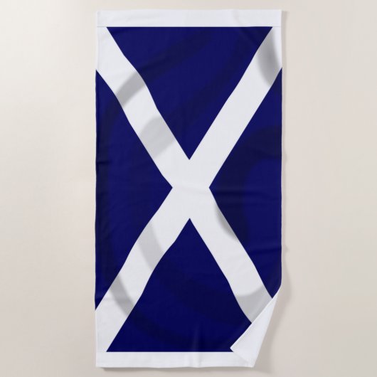 Scottish Saltire Beach Towel Strandlaken (Voorkant)
