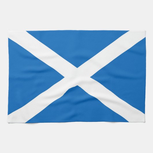Scottish Saltire Towel (correcte kleur) Theedoek (Horizontaal)