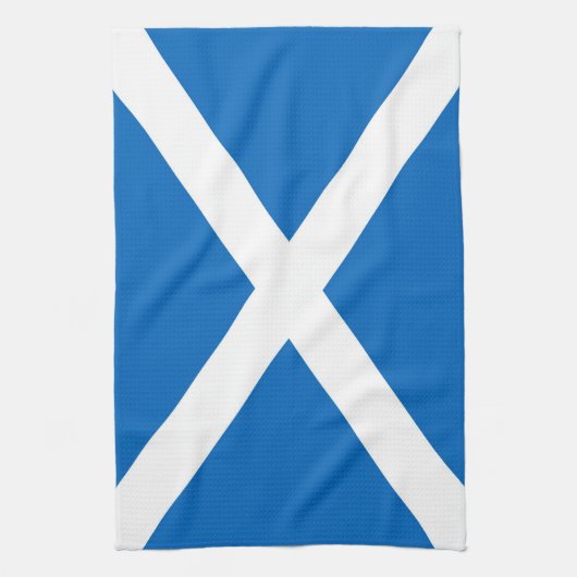 Scottish Saltire Towel (correcte kleur) Theedoek (Verticaal)