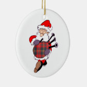 Scottish Santa Claus Keramisch Ornament (Rechts)