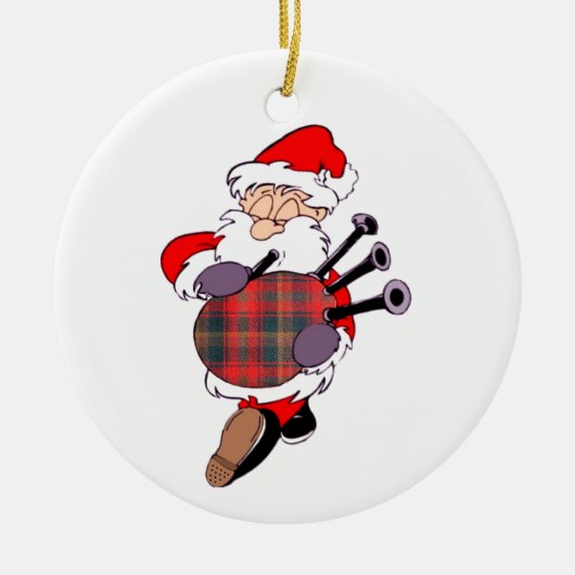 Scottish Santa Claus Keramisch Ornament (Voorkant)
