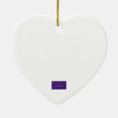 Scottish Santa met Highland Koe sleigh Keramisch Ornament (Achterkant)