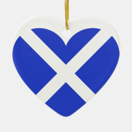 Scottish Scotland Flag Heart Keramisch Ornament