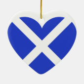 Scottish Scotland Flag Heart Keramisch Ornament (Achterkant)