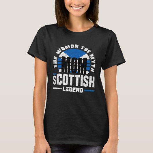 Scottish Scotland Scottish Flag Mothers Day T-shirt (Voorkant)