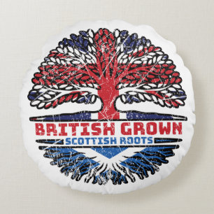 Scottish Scotland Uk United Kingdom British Tree Rond Kussen