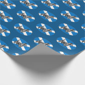 Scottish Scottie Dog met vlag van Schotland Cadeaupapier (Hoek)