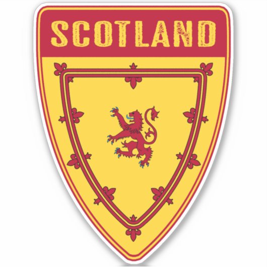 Scottish Shield Sticker (Voorkant)