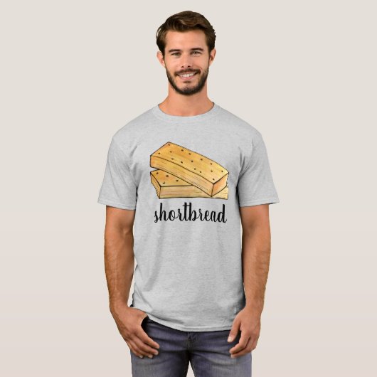 Scottish Shortbrood Tea Biscuits British Bakery T-shirt (Voorkant volledig)