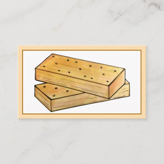 Scottish Shortbrood Tea Biscuits British Bakery Visitekaartje (Voorkant)