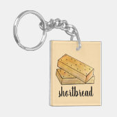 Scottish Shortbrood Tea Biscuits UK British Food Sleutelhanger (Voorkant Links)
