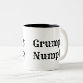 Scottish Slang, Grumpy Numpty Tweekleurige Koffiemok (Voorkant rechts)