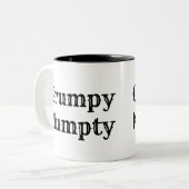 Scottish Slang, Grumpy Numpty Tweekleurige Koffiemok (Voorkant links)