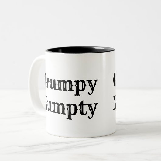 Scottish Slang, Grumpy Numpty Tweekleurige Koffiemok (Voorkant links)