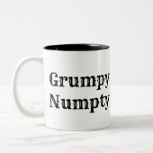 Scottish Slang, Grumpy Numpty Tweekleurige Koffiemok (Links)