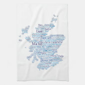 Scottish Slang Word Map Kitchen Towel Theedoek (Verticaal)