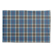 Scottish Slumber Clan Thompson Blue Gray Tartan Kussensloop (Achterkant)