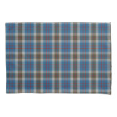Scottish Slumber Clan Thompson Blue Gray Tartan Kussensloop (Voorkant)