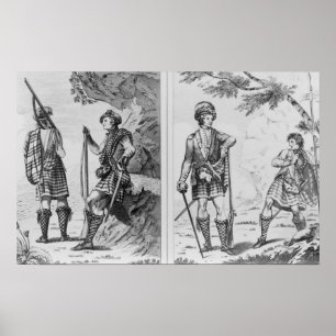 Scottish Soldiers of the Highlands and Poster