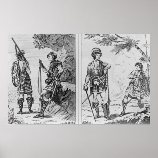 Scottish Soldiers of the Highlands and Poster (Voorkant)