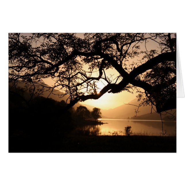 Scottish Sunset over een Loch (Voorkant Horizontaal)