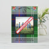 Scottish Sutherland Clan's Tartankerst Kaart (Staand voorkant)