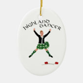 Scottish Sword Dancer - Ghillie Callum Keramisch Ornament (Voorkant)