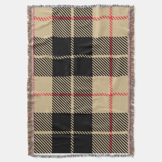 Scottish Tartan Checkered Pset Pattern Deken (Voorkant Verticaal)