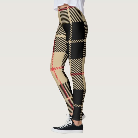 Scottish Tartan Checkered Pset Pattern Leggings (Links)