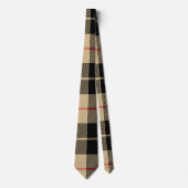 Scottish Tartan Checkered Pset Pattern Stropdas (Voorkant)