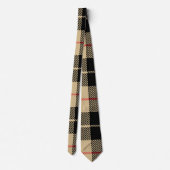 Scottish Tartan Checkered Pset Pattern Stropdas (Achterkant)