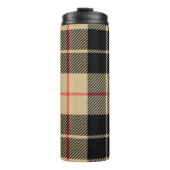 Scottish Tartan Checkered Pset Pattern Thermosbeker (Voorkant)