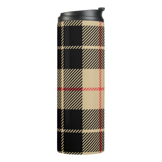 Scottish Tartan Checkered Pset Pattern Thermosbeker (Gedraaid links)