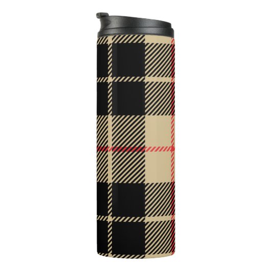 Scottish Tartan Checkered Pset Pattern Thermosbeker (Geroteerd rechts)