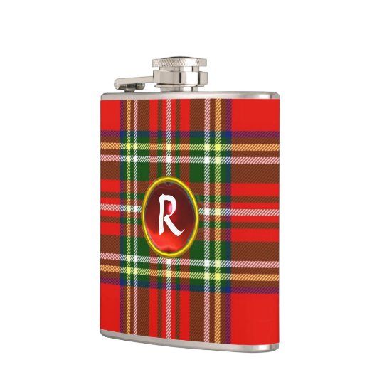 SCOTTISH TARTAN EN RODE RUBY GEM STONE MONOGRAM HEUPFLES (Links)