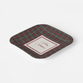 Scottish Tartan MacLachlan Christmas Papieren Bordje (Gebogen)