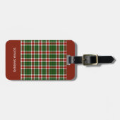 Scottish Tartan Pattern  Bagagelabel (Voorkant horizontaal)