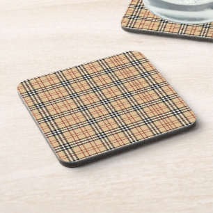 Scottish Tartan Pattern Bier Onderzetter