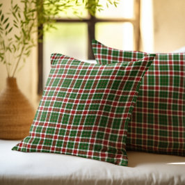 Scottish Tartan Pattern Christmas Colors Kussen